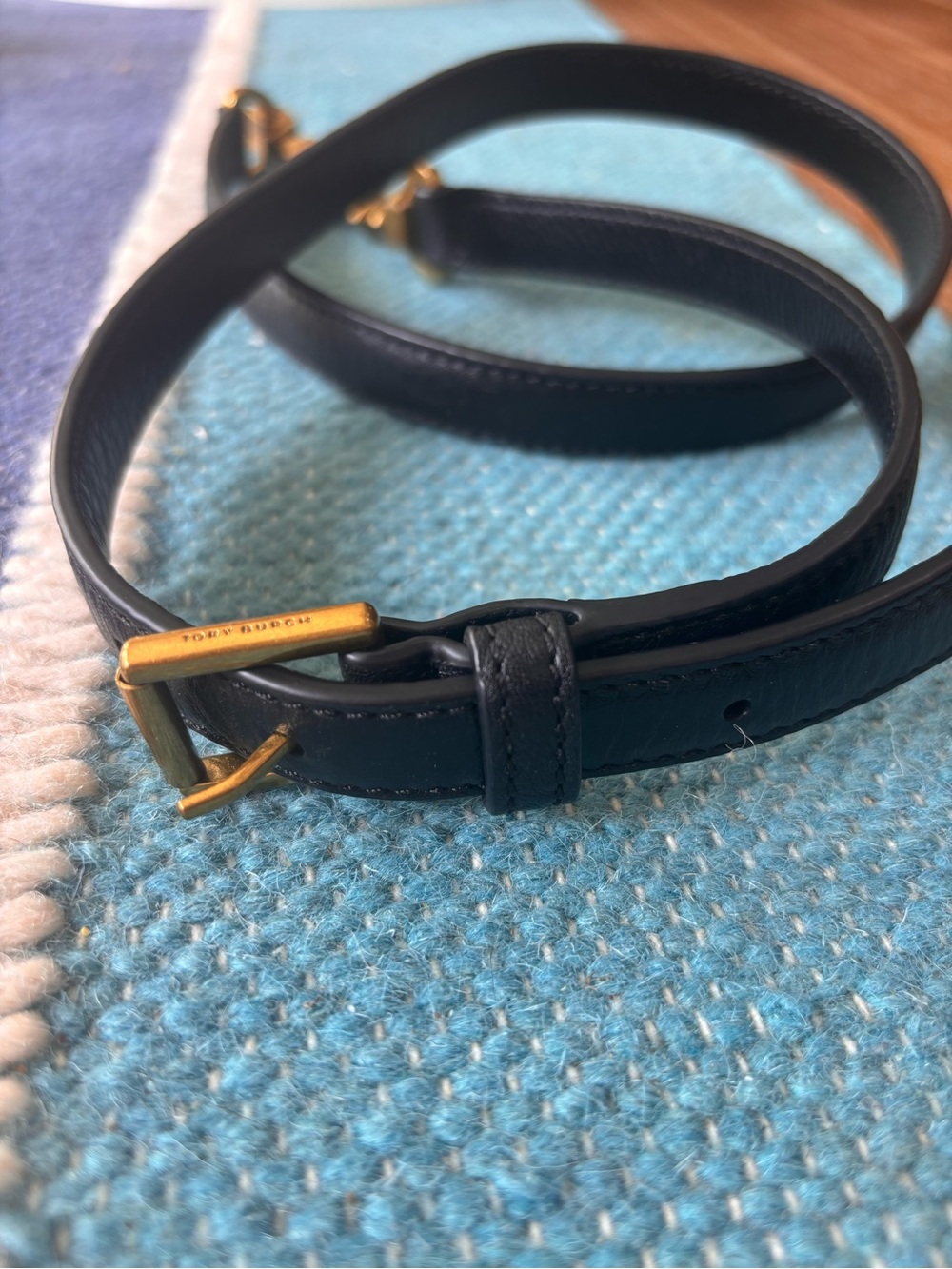 Tory Burch Black Leather Replacement Purse Strap - Picture 2 of 5